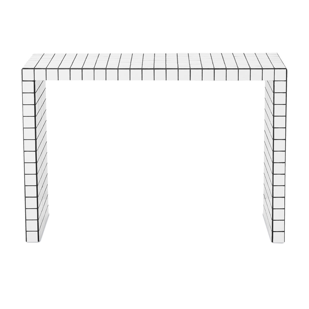 Short console table - White