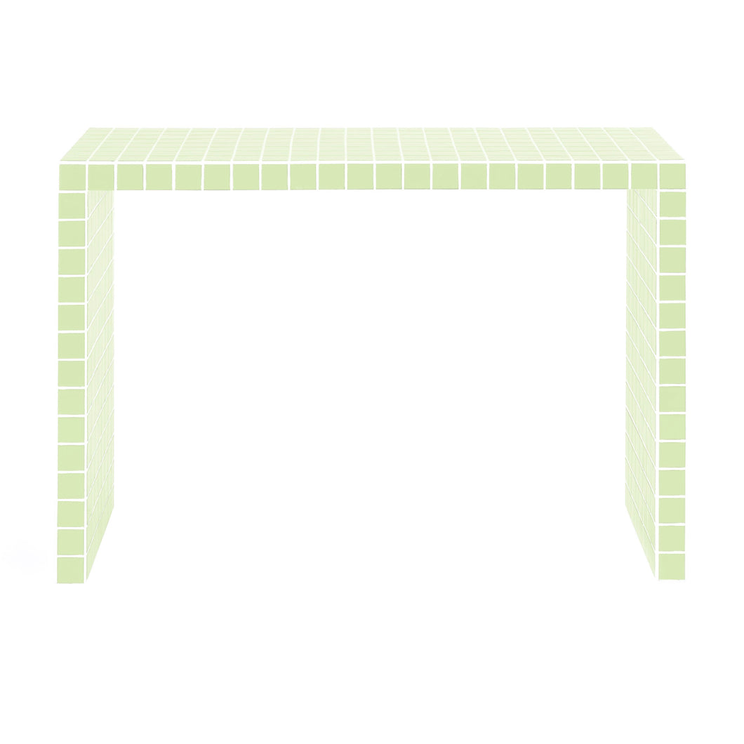 Short console table - Light green