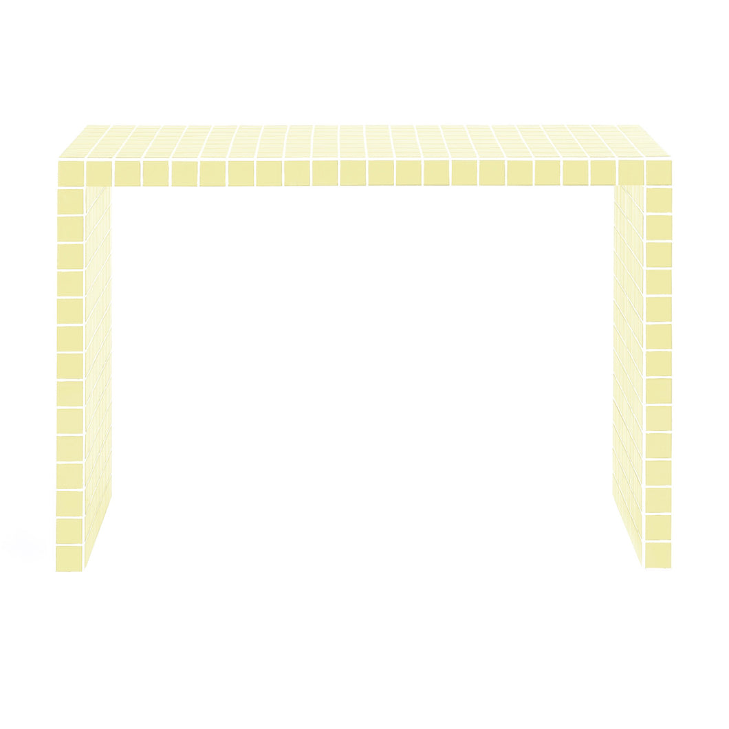 Short console table - Light yellow