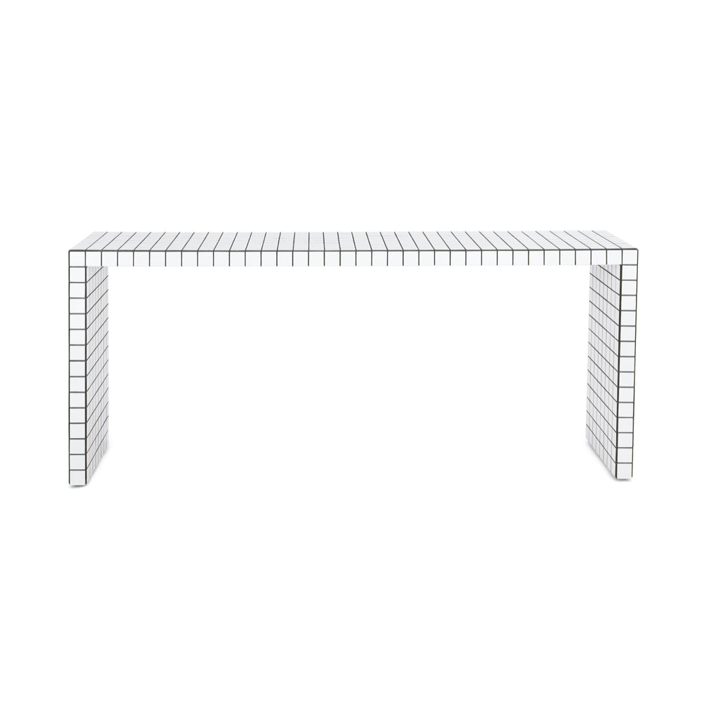 Long console table - White