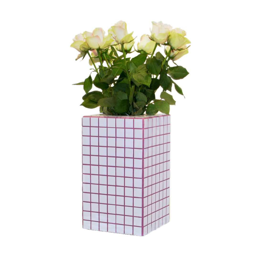Vase - White / Pink